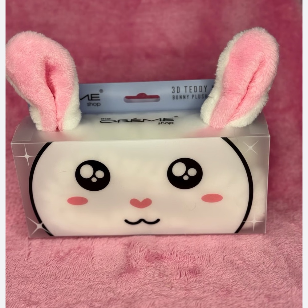 The Crème Shop Pink Bunny Plush Hair Accessory